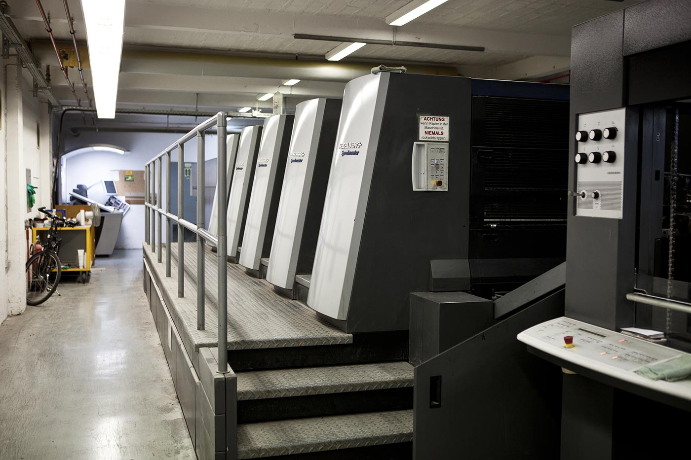 Printing at medialis, Photo by Sina Diehl